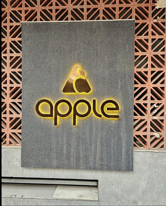 Apple Metal Sign